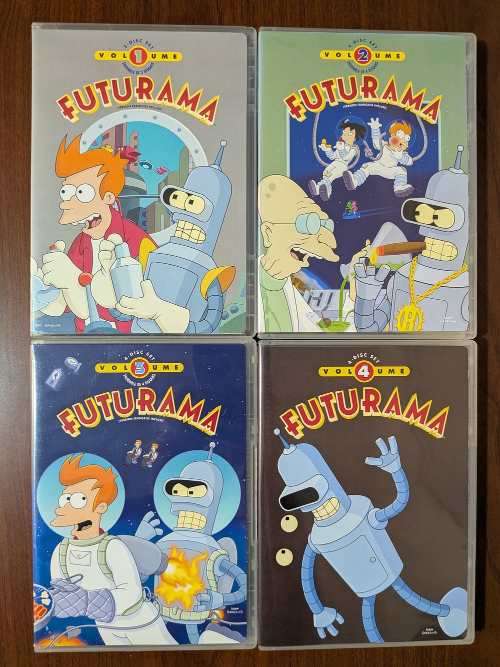Futurama DVD Set Volumes 1-4 - Cartoon Space Comedy